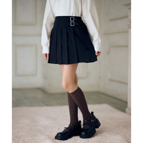 『タイムセール実施中』ZOZO問い合わせ番号:100977879ショップ:cross marche，クロスマルシェブランド:Amourire girl，アムリールガール，cross marche，クロスマルシェ商品名:サイドベルトプリーツス...