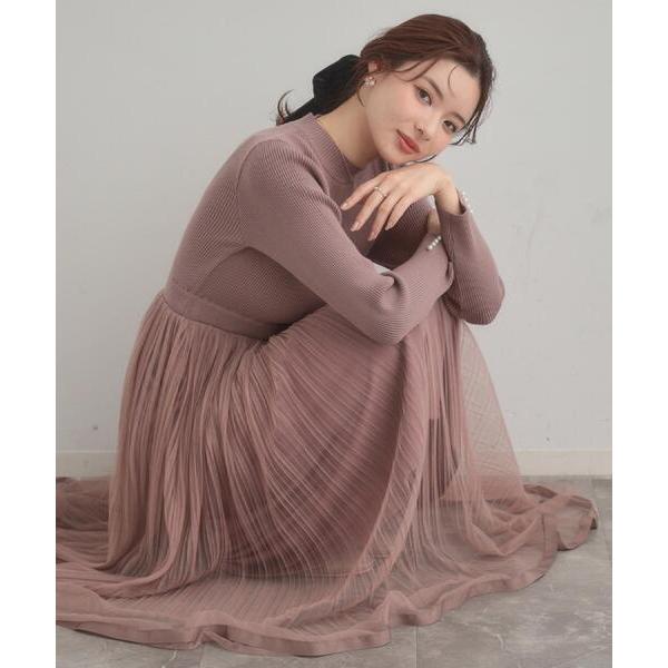 『タイムセール実施中』ZOZO問い合わせ番号:100978172ショップ:Couture brooch，クチュールブローチブランド:couture brooch，クチュールブローチ商品名:【S-LL/キラキラリブニット】チュールドッキング ...