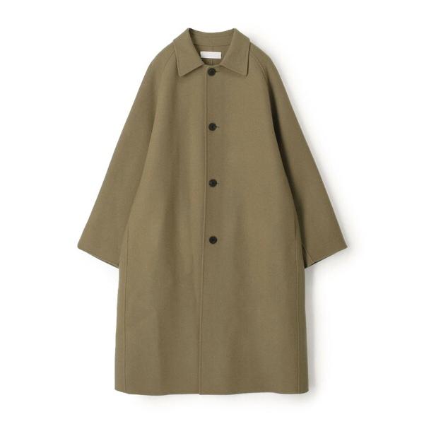 ステンカラーコート コート ウールカシミヤダブルフェイス ロングコート メンズ