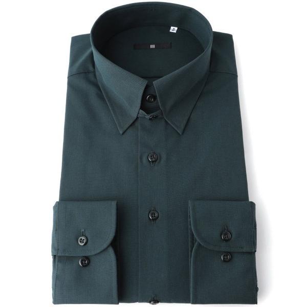 『セール実施中』ZOZO問い合わせ番号:100979236ショップ:SUIT SELECT，スーツセレクトブランド:SUIT SELECT，スーツセレクト商品名:【形態安定】【長袖】【BLACK LINE】タブカラードレスワイシャツ/グリー...