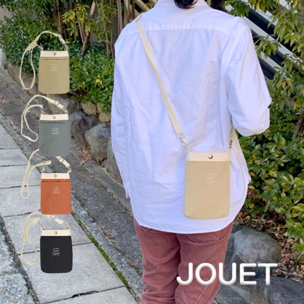 スマホポーチ レディース 軽い スマホショルダーポーチ 財布 ミニショルダーバッグ 斜めがけ 小さめ JOUET マットナイロン スマホショルダーJ6065
