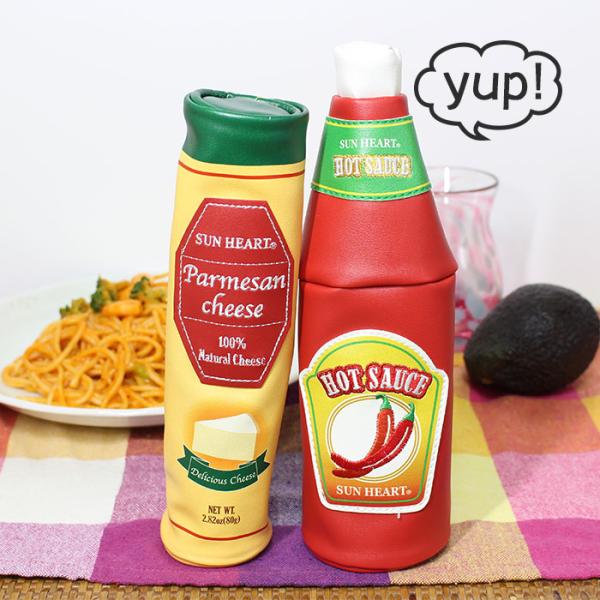 ペンケース  筆箱  レディースポーチ 面白 おしゃれ かわいい 食品サンプル  yup!  パルメザンチーズ ポーチ 744095