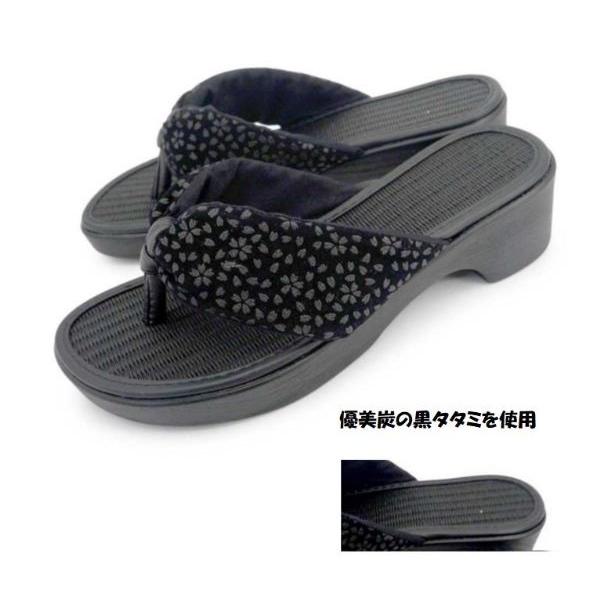 【送料無料】 浴衣に最高の本黒畳 モダンゲタ ミスギ 8501 黒 日本製 ゆかた ユカタ ファッション 下駄 婦人 レディース トング サンダル げた ハナオ はなお