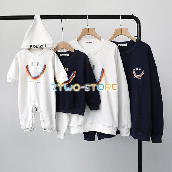 爆買リンクコーデや子供とお揃いコーデが楽しい♪程よいオーバーサイズでシンプルながらファッション感たっぷり！着心地も快適。家族揃いで幸せ感たっぷり！家族旅行、撮影、運動会、お出かけに注目されるに間違いなし。結婚記念日、誕生日、お祭り、イベント...