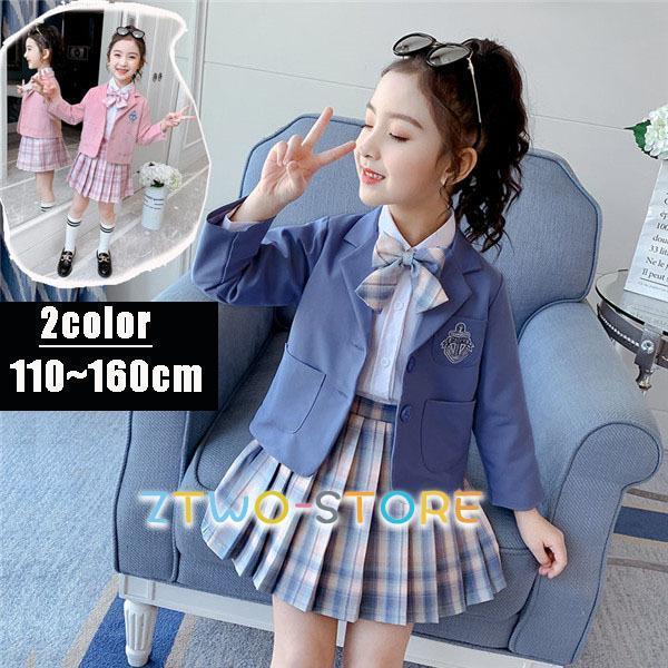 キッズフォーマル 韓国風 小学校 卒業式 入学式 スーツ 女の子 制服