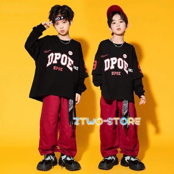 爆買ダンス衣装 キッズ ヒップホップ セットアップ 単品 キッズダンス衣装 HIPHOP B系 KPOP  男女 かっこいい 派手 クール ラッパー ワイルド ザイル系 イケメン パフォーマンス生 産  国：中国素　　材：綿、ポリエステル他...