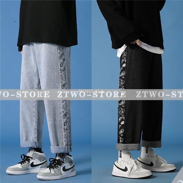 ワイドパンツ メンズ バギーパンツ デニムパンツ ダンスパンツ Hiphop 黒デニム デニム ファッション デニムジーンズ 春夏秋 ゆったり Ztwo 1124ktk102 Z2ストア 通販 Yahoo ショッピング