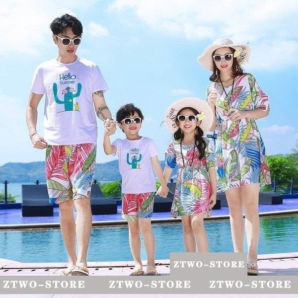 親子メンズ レディース キッズ 花柄リゾートワンピース シャツ パンツ 上下セット 親子コーデ 親子 ペアルック 親子ペア 母の日 プレゼント パパ ママとお揃い Ztwo 1124qz461 Z2ストア 通販 Yahoo ショッピング