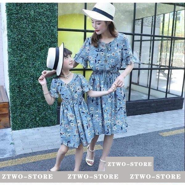 ママ 娘さん 親子お揃い 親子ペアワンピース 子ども服 夏物 メンズ レディース キッズ ペアルック 親子服 家族旅行 キッズ 大人 プレゼント Ztwo 1124qz552 Z2ストア 通販 Yahoo ショッピング