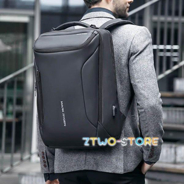 ビジネスリュック ビジネスバック 33L 大容量 薄型 防水 PC収納 出張 ウォーキング 自転車 通勤.通学 メンズ usbポート 防水 斜め掛け YKKジッパー ztwo-store_ztwo0120-sjb153