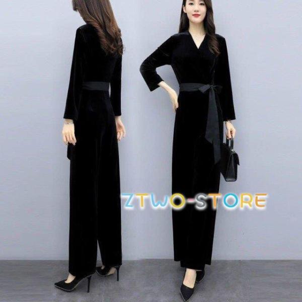 カシュクール パンツドレス オールインワン パーティードレス 結婚式