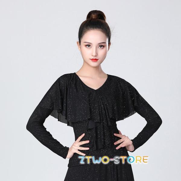 S~2XL】 社交ダンス トップス 女性 社交ダンス衣装 上着 競技着