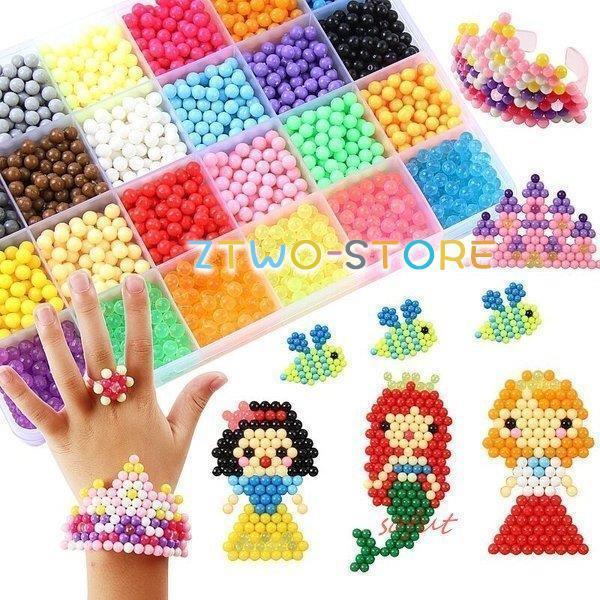 おもちゃ 男の子 6000ピース 30色 ギフト マジックビーズ パズル 水で