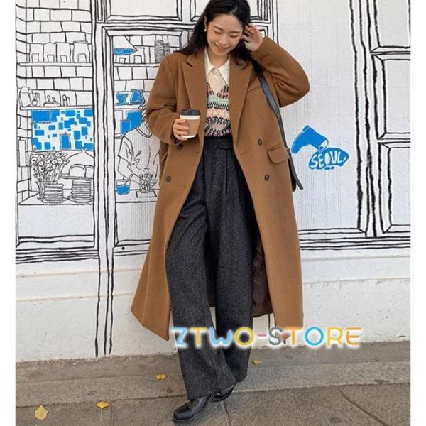 チェスターコート レディース アウター オーバーサイズ コート ロング