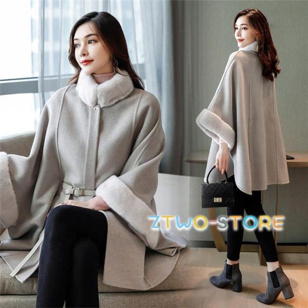 【ほっち】ポンチョコート レディース コート ポンチョ マント ケープ ムートンコート ラシャ アウター ラシャコート 大きいサイズ 体型カバー 秋 冬 防寒 通勤 ゆったり ポンチョコート レディース コート ポンチョ マント ケープ ムートン