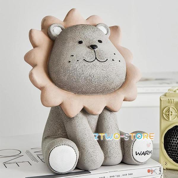 貯金箱 ライオン貯金箱 ミニ金庫 カビゴン おしゃれ かわいい 動物の