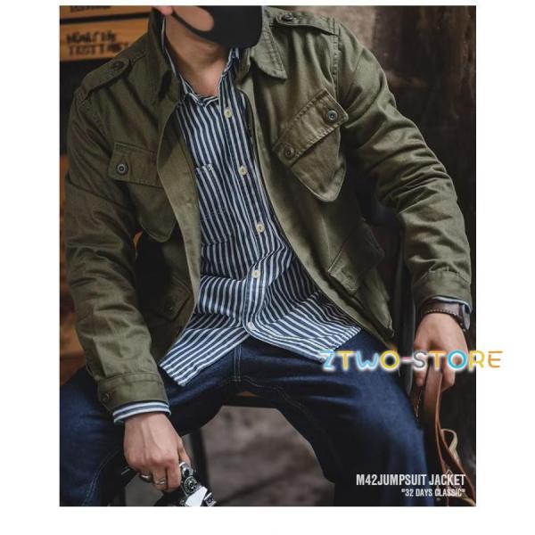 ミリタリージャケット メンズ M-65 ストレッチ ツイル ミリタリー フィールドジャケット ハイネック スタンドカラー ミリタリージャケット メンズ M-65 ストレッチ ツイル ミリタリー