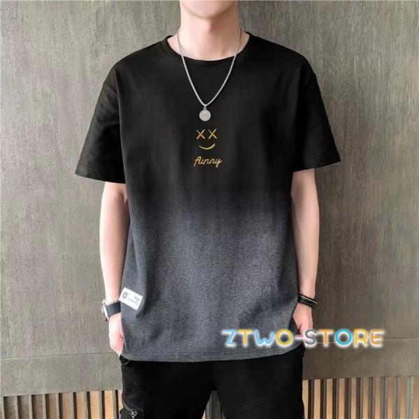 Tシャツ メンズ 半袖 英文字 タイダイ 染め お兄系 クルーネック 涼しい カジュアル ファッション ゆったり