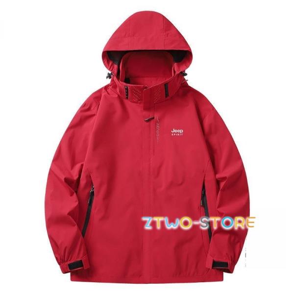 マウンテンパーカー メンズ レディース 50代 登山服 防風 フード脱着可