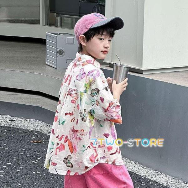 爆買商品内容：柄シャツのみ素　　材：綿他