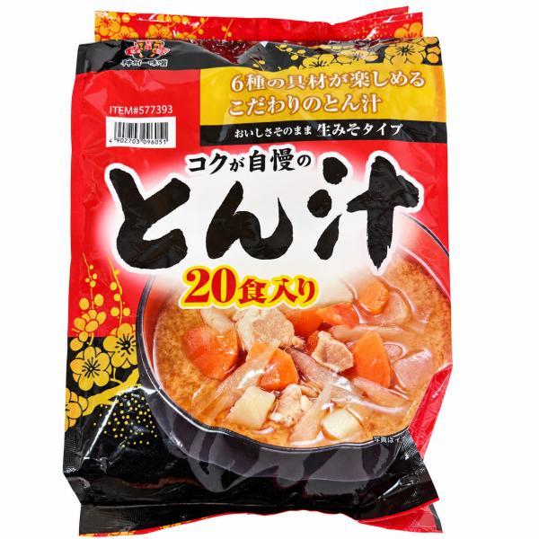 とん汁　インスタント味噌汁　神州一味噌　20食入　コストコ人気サイズ