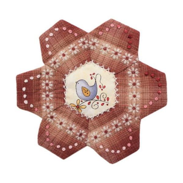 アンティークキルトで贅沢布リース両面♡ 限定１個ハンドメイド·͜· ♡ zui_669