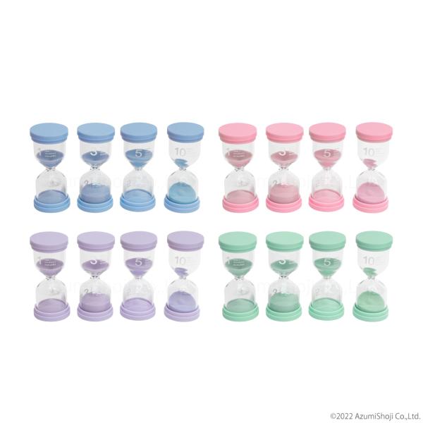 【4個セット】1分、3分、5分、10分の4個セットなので様々な用途や同時に異なる時間を計りたいときにもお使いいただけます！【インテリア】おしゃれな見た目なので使用しないときでもインテリアとしてオススメです！【お子様】お子様の時間間隔を養うト...