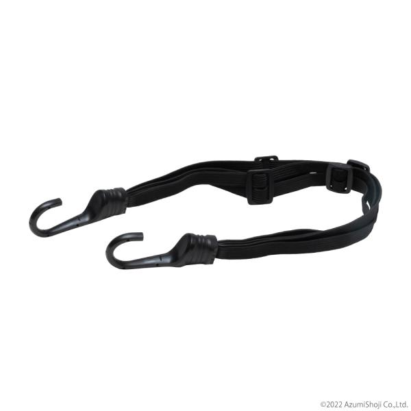 【荷物の固定】自転車やバイク、キャリーカートなど荷台の荷物をしっかり固定できます。【安定しにくい荷物でも大丈夫】引っ掛けやすいフックで、ゴム紐部分で安定しにくいヘルメットや鞄などを固定するのに便利です。【荷物の安定に役立つ伸縮性】本体の長さ...