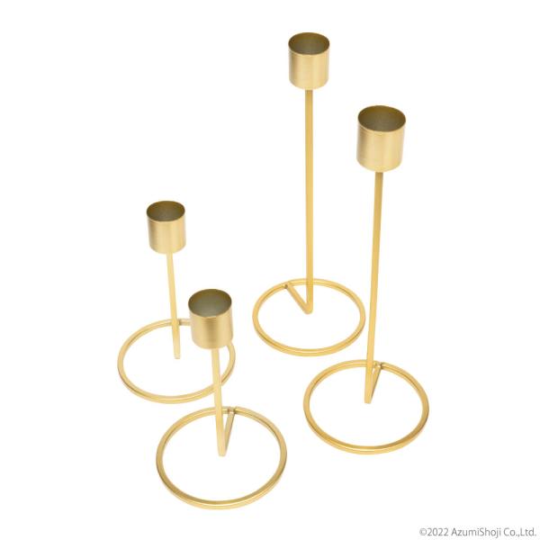 【シンプル】シンプルなゴールドのデザインなので、どんなお部屋の雰囲気にも合います。【イベント】クリスマスなどのイベント用としてもオススメです♪【セット】お得な4個セット。（大2個、小2個）※火の取り扱いには十分にご注意ください。＜製品詳細＞...