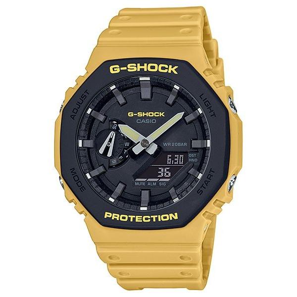 Casio G Shock 腕時計 メンズ Ga 2110su 9a イエロー マスタード アウトドア かっこいい アナログ ワールドタイム アラーム Ga 2110su 9a ギフト百貨のzumi 通販 Yahoo ショッピング