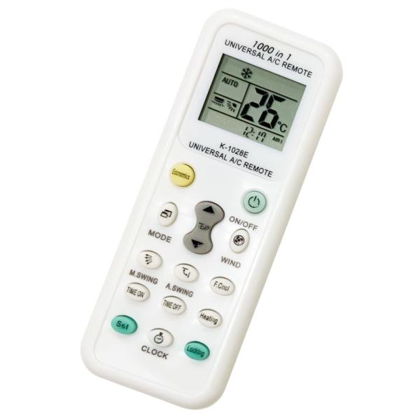 送料無料 エアコン用ユニバーサルマルチリモコン K-1028E エアコン リモコン エアコン用リモコン クーラー 汎用 自動検索機能 各社共通 1000種対応 冷房 暖房 :remote-control:ギフト百貨のzumi 通販 ユニバーサルマルチリモコン エアコン用 1000種対応 自動検索機能