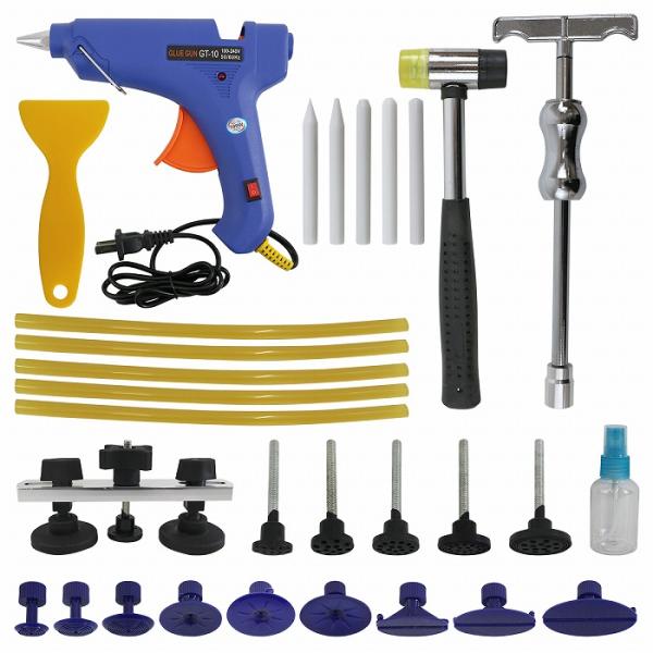 デントリペア ツール キット セット 車 グルーガン 31点set ヘコミ修理 凹み修理 板金工具 デントリフター スライディングツール 引っ張り Tool I 128 Xx 01 A ズミタロウショップ 通販 Yahoo ショッピング