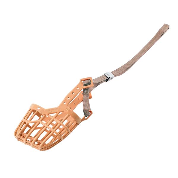 【商品説明】・取り付けづらい、こわいワンちゃんにもワンタッチ留め具でラクラク装着！【サイズ】A：口の長さ＝7cmB：口回り＝24cm※A.Bの詳細は画像をご確認下さい。材　質：本体＝プラスチック、ベルト＝ナイロン発売元：株式会社キンペックス...