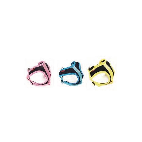 カワノ産業 マイスタークッションソフティハーネス 【Ｍ】 青ｘ黒【中型犬用：15kg以下】【首側 約45cm】【胴回り 約48〜68cm】ペット用 犬用 胴輪