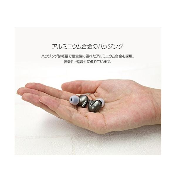 Beat In ハイブリッドイヤホン Hybrid グレー ハイレゾ音源対応 カナル型 Mmcx 高音質日本正規代理店品 Bi