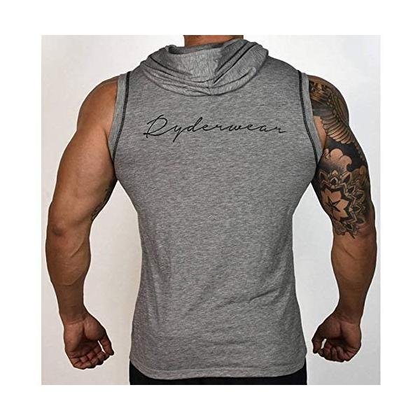 ノースリーブ パーカー メンズ ジム ウェア ベスト 袖なし フード付き パーカー フィットネス トレーニング スポーツ ノースリーブ ウェ Supersport Tn