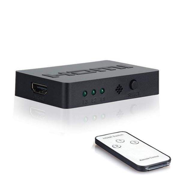 Hdmi切替器 Hdmi分配器 3入力1出力 Hdmi セレクター 1080p Hdtv Blu Ray Dvd Dvr Xbox Ps3 Ps4の価格と最安値 おすすめ通販を激安で