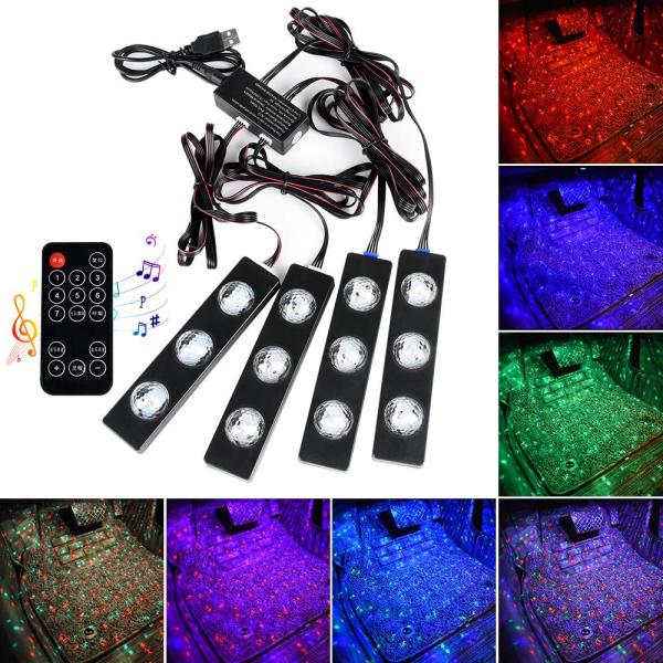 Catland Ledテープライト Usb 車 Rgb Ledテープ ブルー アイスブルー レッド グリーン パープル Led イルミネーション 車内 装飾 ルームランプ フットライト フロアライト 星 Ledライト スターライト 高輝度 Rf リモコン の価格と最安値 おすすめ通販を激安で