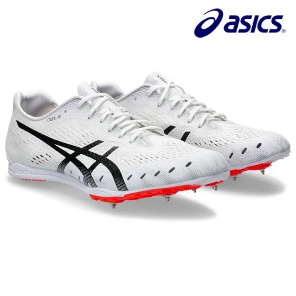 アシックス asics 陸上スパイク メンズ レディース GUN LAP 3 1093A229-100 中距離 長距離 障害 オールウェザートラック専用