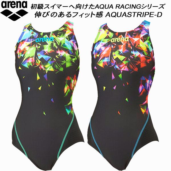 arena スポーツ用ワンピース水着 ブラック/マルチカラー as4frc51g-kb.jpg