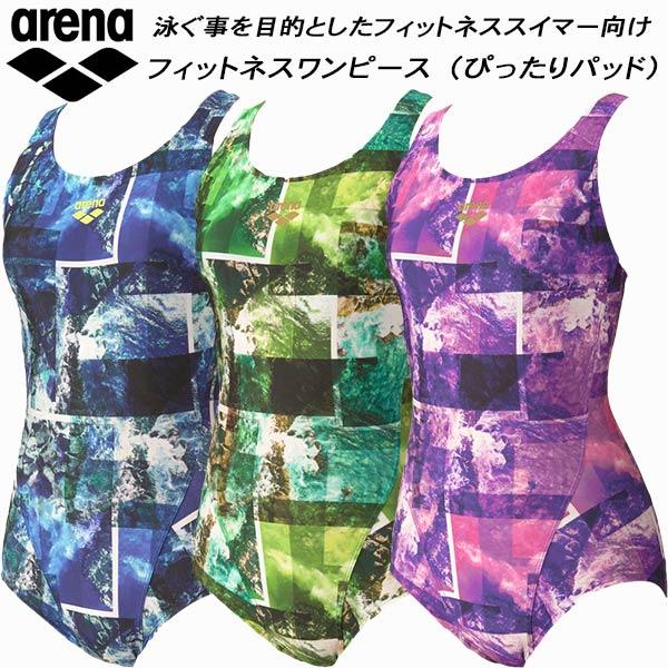 お値下げ♡アリーナ arena ぴったりパッド 着やストラップ 水着 新品未使用 アリーナ arena レディース フィットネス水着 ワンピース