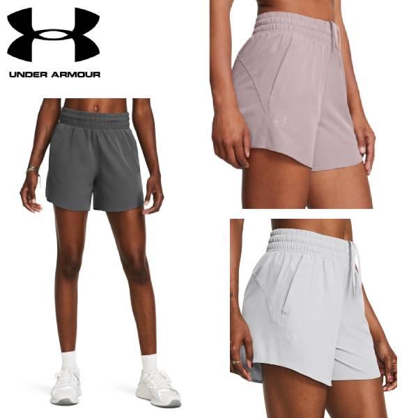 アンダーアーマー UNDER ARMOUR トレーニング ハーフパンツ レディース UA フレックスウーブン 5インチショーツ 1376933 001