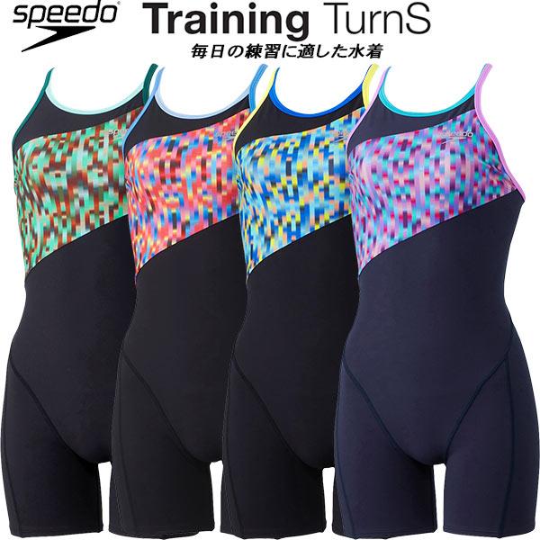 新品 speedo スピード スパッツ　トレーニング水着 女性用 XL speedo（スピード） レディース 競泳水着 練習用 ミドルスパッツ