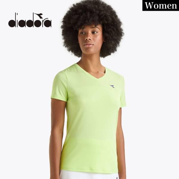 ディアドラ diadora レディース テニス ウエアー SS ゲームシャツ W D102180774 70329