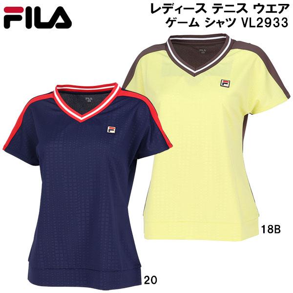 FILA フィラ レディース テニス ウェア ゲーム シャツ VL2933