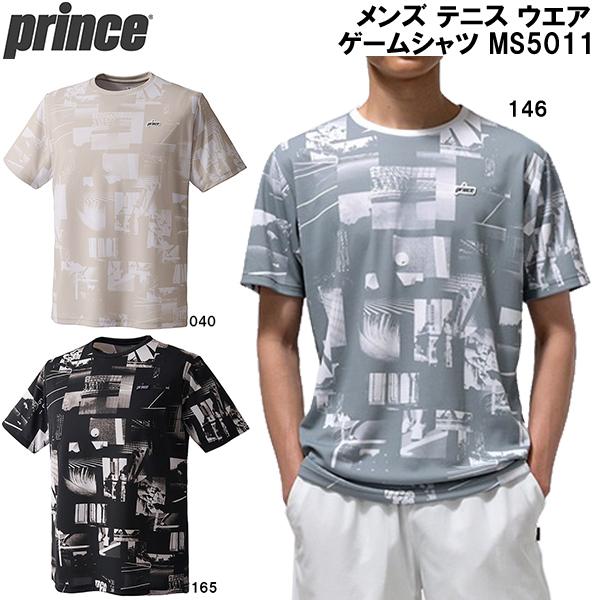 Princeテニスゲームシャツ メンズＬサイズ Prince（プリンス） テニスウェア メンズ ゲームシャツ MF5022 2025FW
