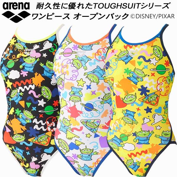 アリーナ arena Disney ディズニー ジュニア 女子 競泳水着 練習用 ワンピース オープンバック ガールズ/女の子 タフスキンEP AS6FWM53G