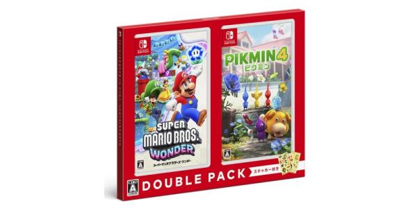 スーパーマリオブラザーズ ワンダー・ピクミン4 ダブルパックのパッケージ画像