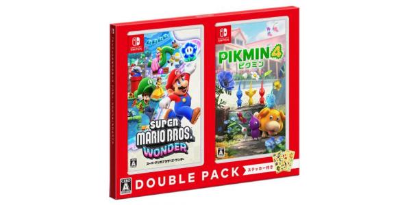 スーパーマリオブラザーズ ワンダー・ピクミン4 ダブルパックのパッケージ画像