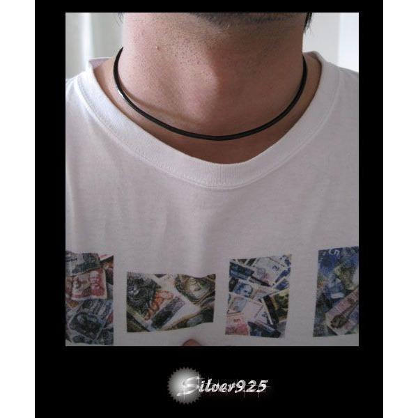 レザーチョーカー濃茶4mm40cm 本革 メイン |  | 02